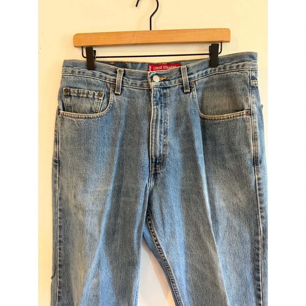 Vintage Levis 569 Jeans Mens 34x30 Blue Loose Straight Fit Denim